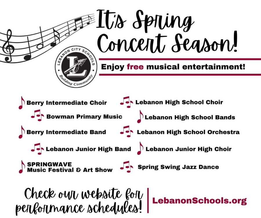 It's Spring Concert Time!